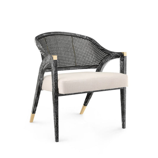 Edward Lounge Chair in Black